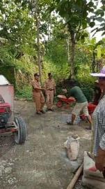 PANEWU BERKUNJUNG KE LOKASI PEKERJAAN FISIK COR BLOK DD TAHUN 2023